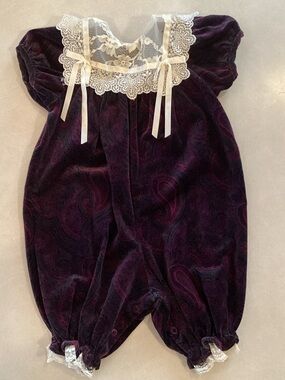 Vintage Infant Girls Romper